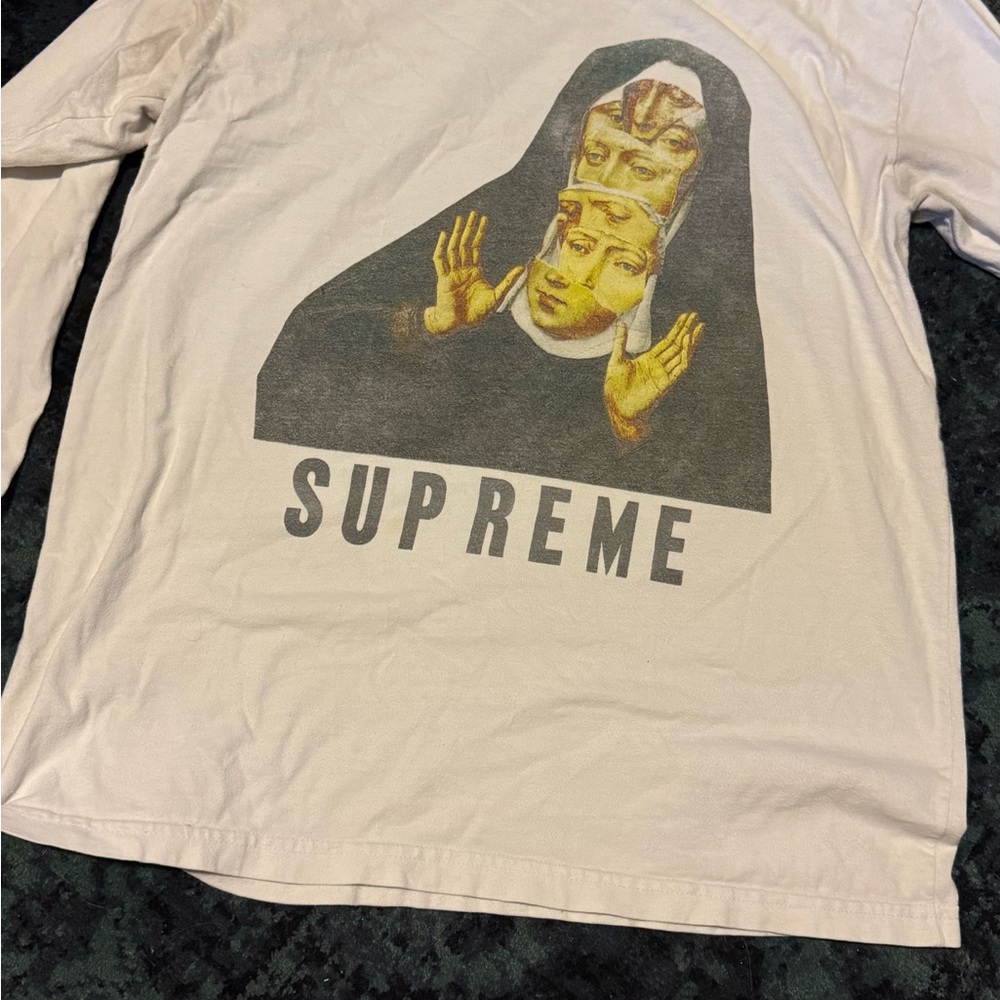 Supreme White Long Sleeve with Nunn